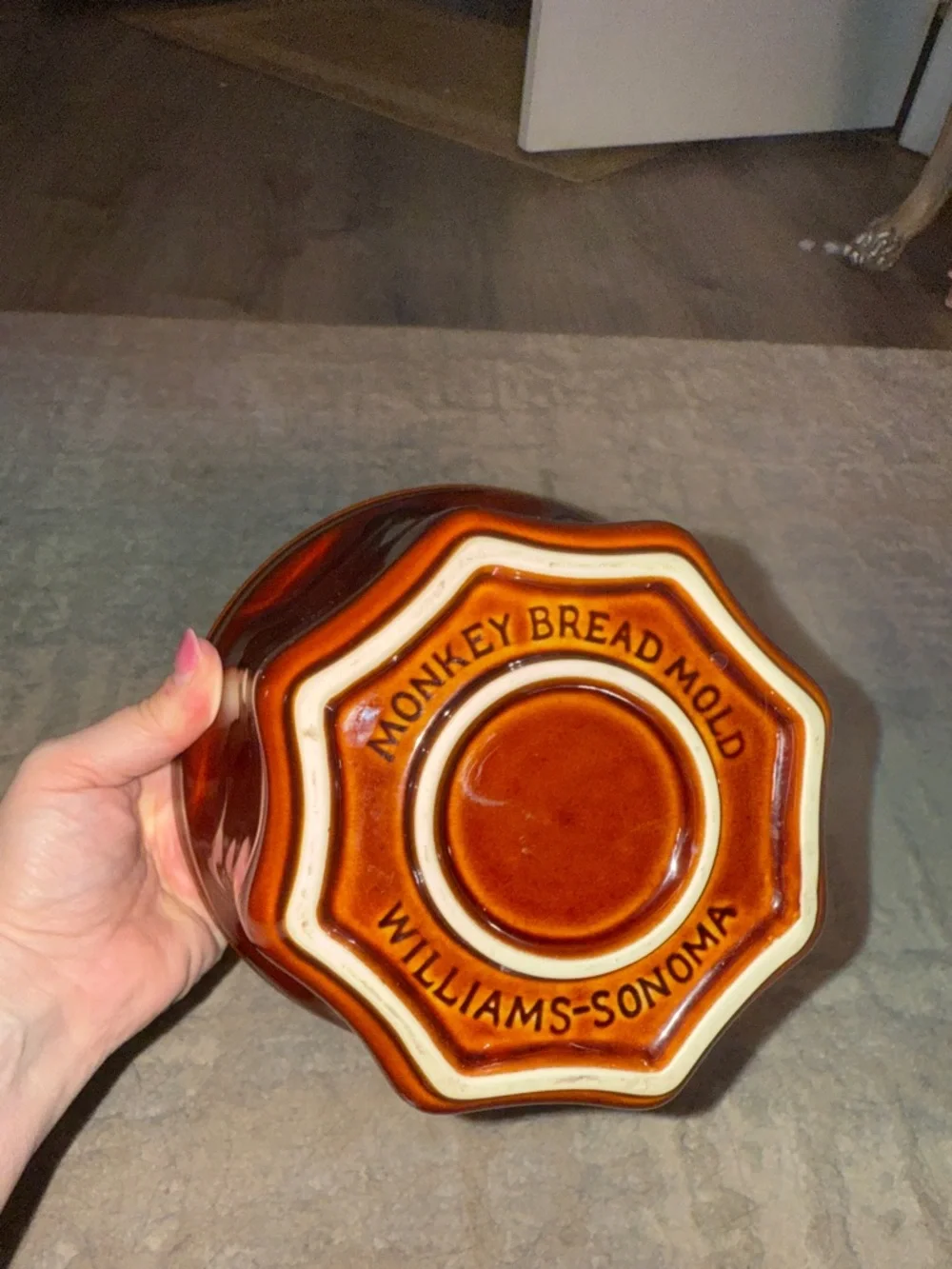 Williams Sonoma Glazed Monkey Bread Baking Pan- Vintage